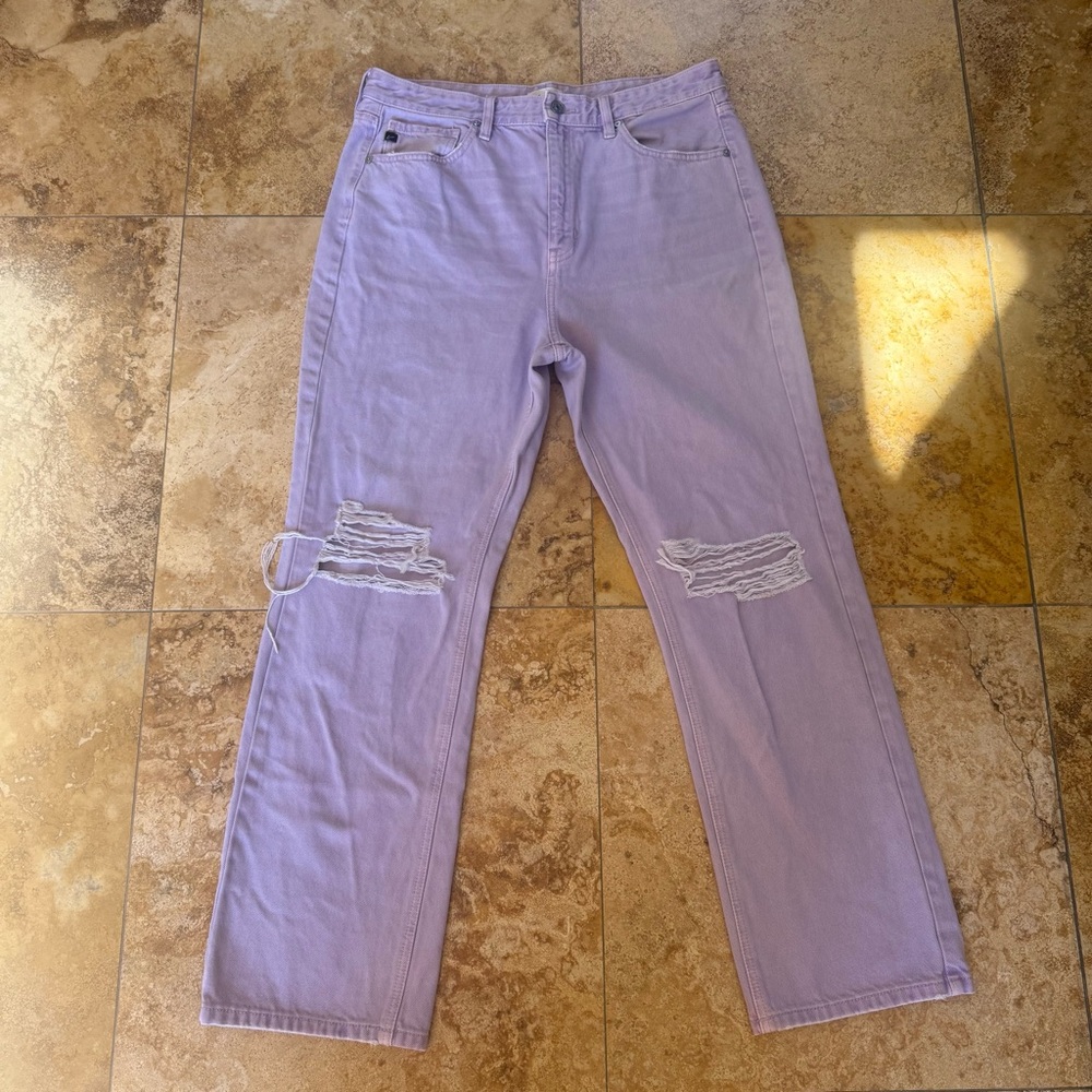KanCan Lavender Straight Leg Pants